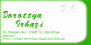 dorottya irhazi business card